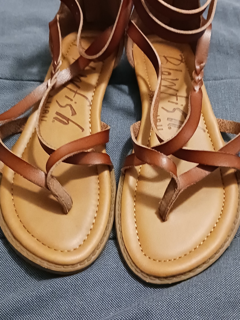 Blowfish Tan/Brown Strappy Gladiator Sandals for Women